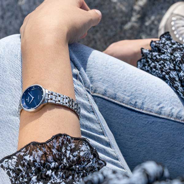 relojes de marca de color azul para mujer