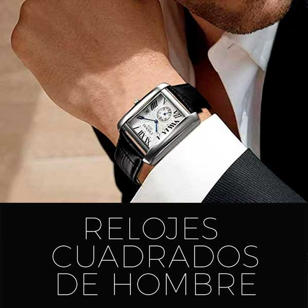 Relojes cuadrados hombre