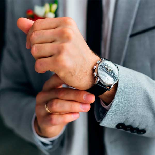 Descuento en relojes para boda de hombre