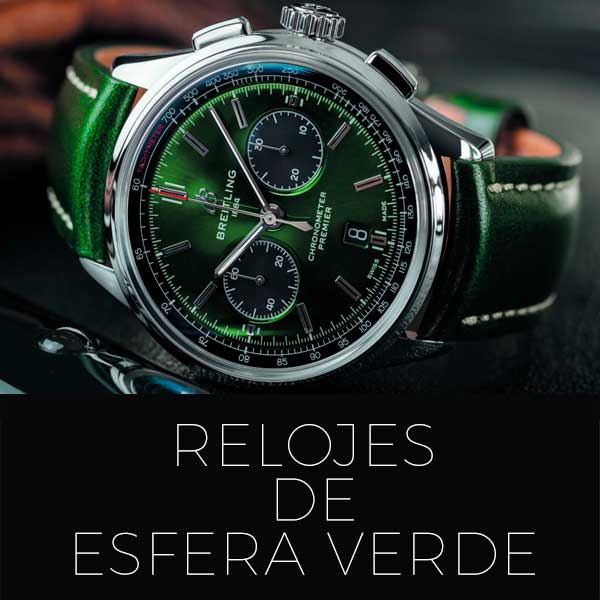 Relojes de esfera verde