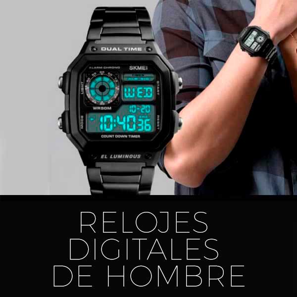 Relojes digitales hombre