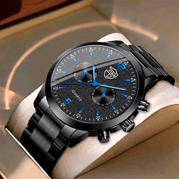 Relojes negros hombre en oferta 