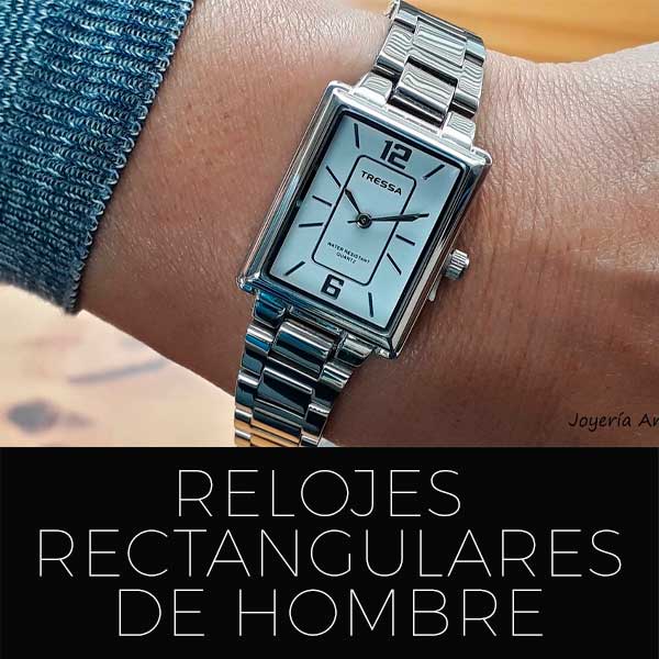 Relojes rectangulares hombre