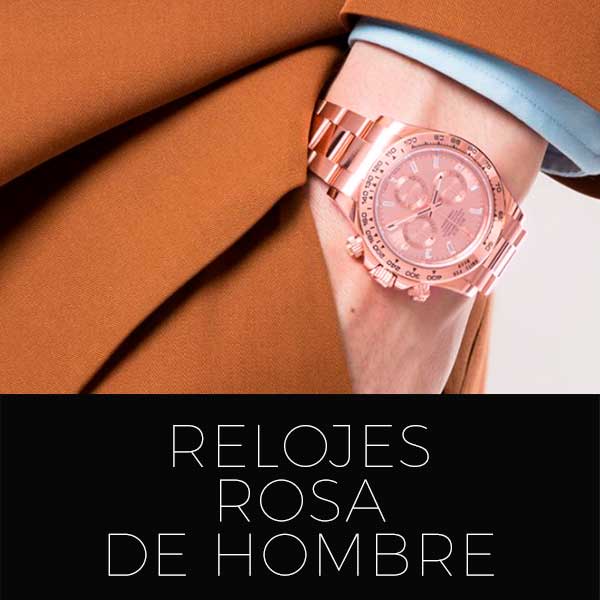 Relojes rosas hombre